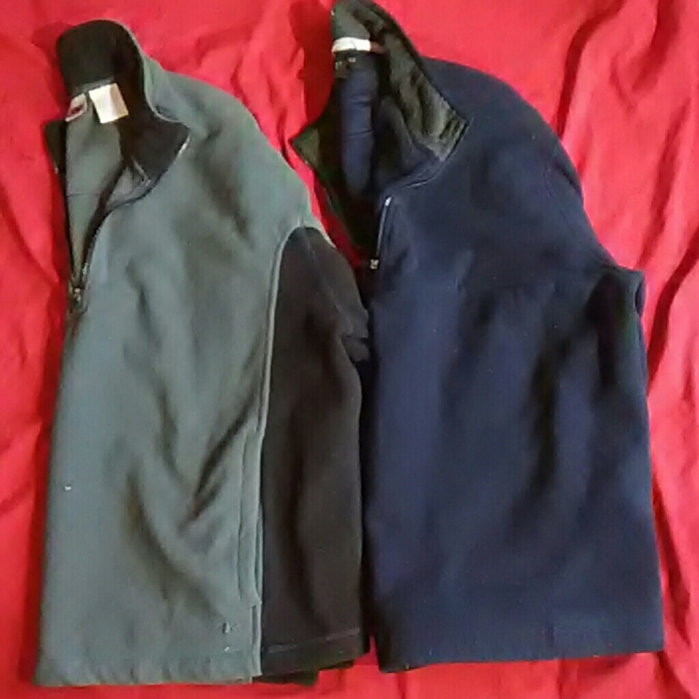 Lot of 2* men's pullover zip-up sweaters Sz. XXL